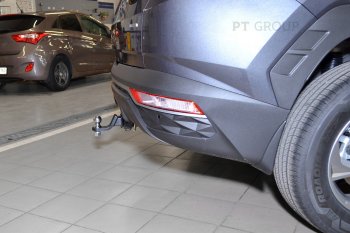 14 999 р. Фаркоп Petroil Tuning (съемный квадрат, сборка РФ) Hyundai Tucson NX4 (2020-2022)  с доставкой в г. Москва. Увеличить фотографию 2