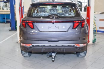 14 999 р. Фаркоп Petroil Tuning (съемный квадрат, сборка РФ) Hyundai Tucson NX4 (2020-2022)  с доставкой в г. Москва. Увеличить фотографию 3