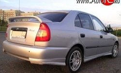 2 899 р. Козырёк на заднее стекло Street Hyundai Accent седан ТагАЗ (2001-2012) (Неокрашенный)  с доставкой в г. Москва. Увеличить фотографию 1