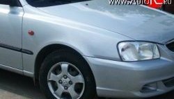 4 999 р. Переднее правое крыло Стандартное  Hyundai Accent  седан ТагАЗ (2001-2012) (Окрашенное)  с доставкой в г. Москва. Увеличить фотографию 1