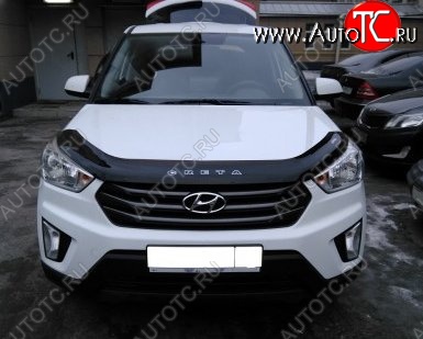 999 р. Дефлектор капота Russtal Hyundai Creta GS дорестайлинг (2015-2019)  с доставкой в г. Москва