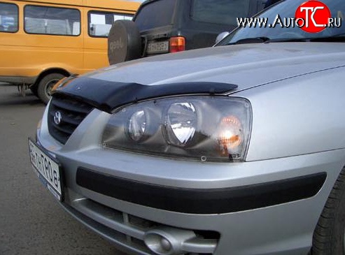 2 599 р. Дефлектор капота NovLine Hyundai Elantra XD седан дорестайлинг (2000-2003)  с доставкой в г. Москва