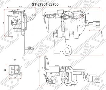 2 049 р. Катушка зажигания SAT  Hyundai Elantra ( XD,  XD2) (2000-2010), Hyundai Tucson  JM (2004-2010), KIA Cerato  1 LD (2003-2008), KIA Sportage  2 JE,KM (2004-2010)  с доставкой в г. Москва. Увеличить фотографию 1