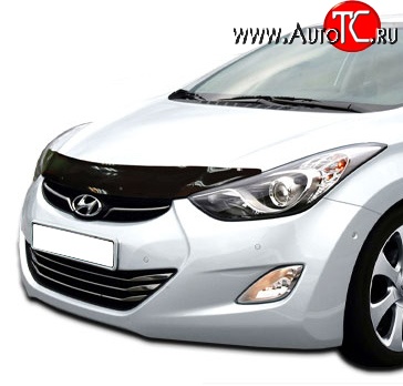 2 879 р. Дефлектор капота NovLine Hyundai Elantra MD дорестайлинг (2010-2013)  с доставкой в г. Москва