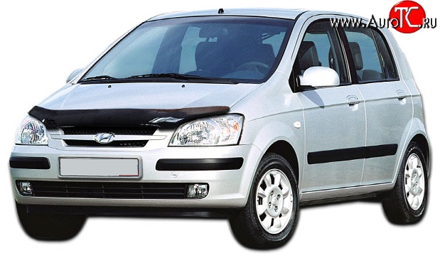 2 599 р. Дефлектор капота NovLine Hyundai Getz TB хэтчбэк 5 дв. дорестайлинг (2002-2005)  с доставкой в г. Москва