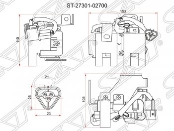 2 099 р. Катушка зажигания SAT Hyundai i10 PA дорестайлинг (2007-2011)  с доставкой в г. Москва. Увеличить фотографию 1