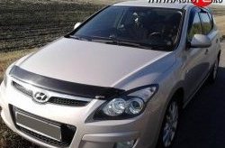 2 069 р. Дефлектор капота NovLine  Hyundai I30  FD (2007-2012) универсал дорестайлинг, хэтчбек дорестайлинг, универсал рестайлинг, хэтчбэк 5 дв. рестайлинг  с доставкой в г. Москва. Увеличить фотографию 1