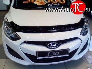 2 999 р. Дефлектор капота NovLine Hyundai I30 2 GD дорестайлинг универсал (2011-2015)  с доставкой в г. Москва