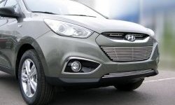 2 999 р. Нижняя декоративная вставка воздухозаборника Berkut Hyundai IX35 LM дорестайлинг (2009-2013)  с доставкой в г. Москва. Увеличить фотографию 1