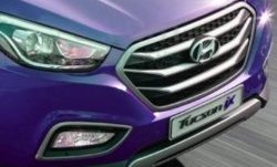 6 849 р. Накладка на решетку радиатора СТ Hyundai Tucson TL дорестайлинг (2015-2018)  с доставкой в г. Москва. Увеличить фотографию 2