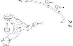 379 р. Полиуретановая втулка стабилизатора задней подвески Точка Опоры Hyundai Matrix 1 FC 1-ый рестайлинг (2005-2008)  с доставкой в г. Москва. Увеличить фотографию 2