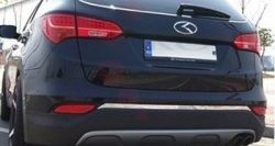 3 149 р. Накладка на нижнюю часть заднего стекла СТ Hyundai Santa Fe DM дорестайлинг (2012-2016)  с доставкой в г. Москва. Увеличить фотографию 3