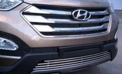 Нижняя декоративная вставка воздухозаборника Berkut Hyundai Santa Fe DM дорестайлинг (2012-2016)