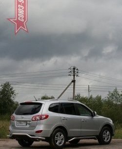 11 159 р. Защита заднего бампера Souz-96 (d60) Hyundai Santa Fe CM рестайлинг (2009-2012)  с доставкой в г. Москва. Увеличить фотографию 2