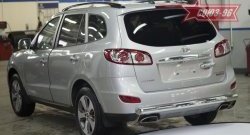 Защита заднего бампера Souz-96 (d76) Hyundai Santa Fe CM рестайлинг (2009-2012)