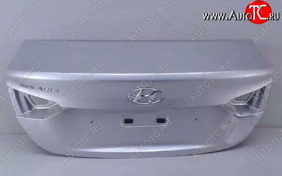 57 499 р. Крышка багажника металлическая Стандартная Hyundai Solaris HCR седан дорестайлинг (2017-2020) (Неокрашенная)  с доставкой в г. Москва