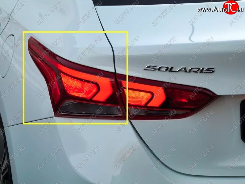 20 549 р. Фара задняя левая Стандартная (светодиодная) Hyundai Solaris HCR седан дорестайлинг (2017-2020)  с доставкой в г. Москва