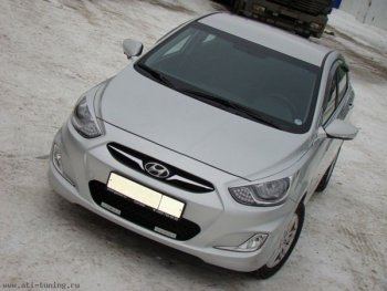 Реснички MV Hyundai Solaris RBr седан дорестайлинг (2010-2014)