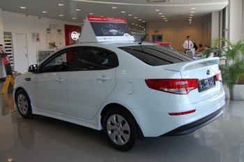 11 699 р. Пороги накладки LitCompany KIA Rio 3 QB рестайлинг седан (2015-2017) (Неокрашенные)  с доставкой в г. Москва. Увеличить фотографию 4