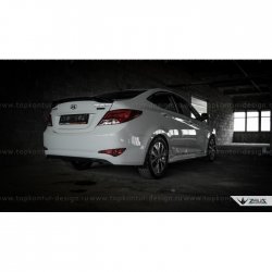 4 999 р. Пороги накладки TopKontur Design  Hyundai Solaris  RBr (2010-2017), KIA Rio  3 QB (2011-2017) (Неокрашенные)  с доставкой в г. Москва. Увеличить фотографию 14