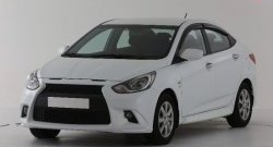 449 р. Заглушка буксировочной проушины бампера Sport-2 Hyundai Solaris RBr хэтчбэк дорестайлинг (2010-2014) (Неокрашенная)  с доставкой в г. Москва. Увеличить фотографию 2