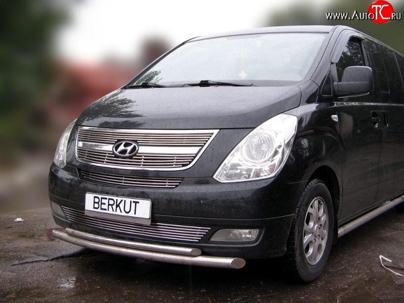 3 799 р. Декоративная вставка воздухозаборника Berkut Hyundai Starex/Grand Starex/H1 TQ рестайлинг (2014-2018)  с доставкой в г. Москва