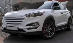 9 649 р. Решётка радиатора CT Hyundai Tucson LM (2010-2017) (Неокрашенная)  с доставкой в г. Москва. Увеличить фотографию 5