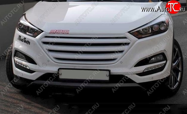 9 649 р. Решётка радиатора CT Hyundai Tucson LM (2010-2017) (Неокрашенная)  с доставкой в г. Москва