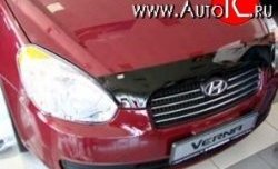 Дефлектор капота NovLine Hyundai Verna 2 MC седан (2005-2011)