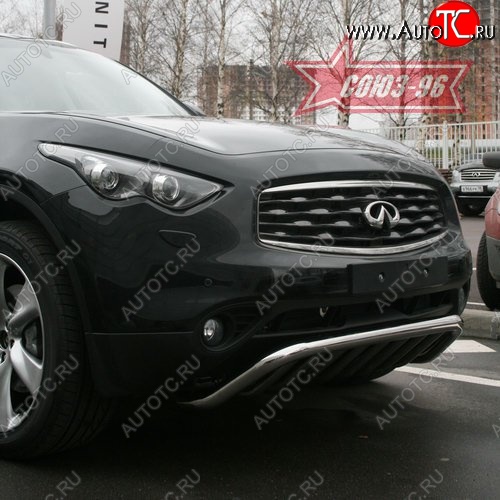 29 384 р. Защита переднего бампера Souz-96 (d60) INFINITI EX35 J50 (2007-2013)  с доставкой в г. Москва