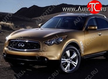 17 299 р. Накладка на передний бампер CT INFINITI FX35 S50 дорестайлинг (2002-2005) (Неокрашенная)  с доставкой в г. Москва