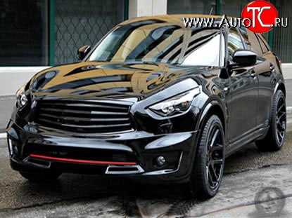 11 499 р. Решётка радиатора Elford  INFINITI FX37  S51 (2011-2013) рестайлинг (Неокрашенная)  с доставкой в г. Москва