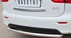 16 799 р. Одинарная защита заднего бампера из трубы диаметром 63 мм SLITKOFF INFINITI JX35 (2012-2014)  с доставкой в г. Москва. Увеличить фотографию 2