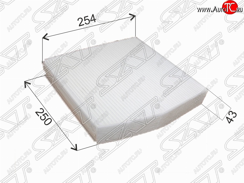 479 р. Фильтр салонный SAT (254х250х42 mm)  INFINITI Q30  H15E (2015-2019), Mercedes-Benz A class  W176 (2012-2015), Mercedes-Benz B-Class  W246/T246 (2011-2018), Mercedes-Benz CLA class  C117 (2013-2019)  с доставкой в г. Москва