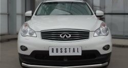 21 699 р. Одинарная защита переднего бампера диаметром 63 мм SLITKOFF INFINITI Qx50 J50 дорестайлинг (2013-2016)  с доставкой в г. Москва. Увеличить фотографию 4