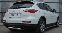 11 999 р. Защита порогов из круглой трубы диаметром 63 мм SLITKOFF INFINITI Qx50 J50 дорестайлинг (2013-2016)  с доставкой в г. Москва. Увеличить фотографию 4