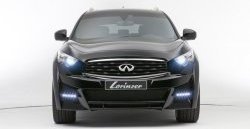 23 749 р. Передний бампер Lorinser  INFINITI QX70  S51 (2013-2020) (Неокрашенный)  с доставкой в г. Москва. Увеличить фотографию 2