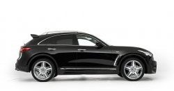 12 799 р. Пороги накладки Lorinser INFINITI QX70 S51 (2013-2020) (Неокрашенные)  с доставкой в г. Москва. Увеличить фотографию 2