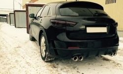 19 999 р. Задний бампер LUXURY DESIGN  INFINITI QX70  S51 (2013-2020) (Неокрашенный)  с доставкой в г. Москва. Увеличить фотографию 1