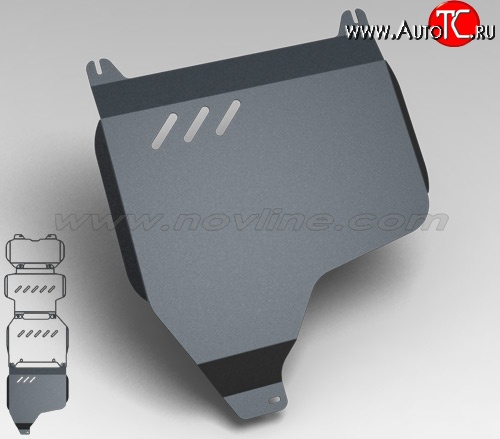 4 299 р. Защита раздаточной коробки Novline (5.6, АКПП, 3 мм)  INFINITI QX56  Z62 (2010-2013), Nissan Patrol  6 (2010-2014)  с доставкой в г. Москва