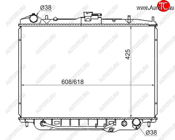 10 499 р. Радиатор двигателя (пластинчатый, 3.2, МКПП/АКПП) SAT  Isuzu Bighorn  UBS25GW,UBS69GW (1991-1993), Isuzu Rodeo (1998-2004), Isuzu Trooper (1991-2002), Isuzu Wizard (1998-2004), Opel Monterey (1991-2002)  с доставкой в г. Москва