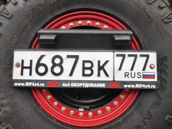 70 999 р. Бампер задний силовой РИФ (стандарт) Isuzu D-Max RT85,TFR ExtendedCab рестайлинг (2015-2021) (С квадратом под фаркоп, калиткой и фонарями)  с доставкой в г. Москва. Увеличить фотографию 4