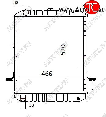 17 999 р. Радиатор двигателя NPR (пластинчатый, МКПП) SAT  Isuzu Elf (NPR75) (1993-2004)  дорестайлинг  с доставкой в г. Москва