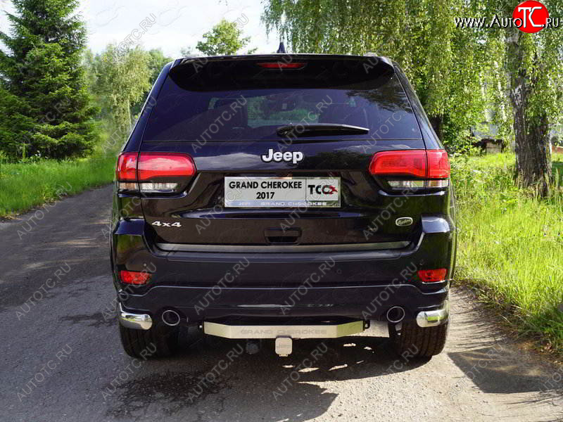 22 499 р. Фаркоп (тягово-сцепное устройство) TCC  Jeep Grand Cherokee  WK2 (2017-2022) 2-ой рестайлинг (оцинкованный, шар Е нержавейка, надпись Grand Cherokee)  с доставкой в г. Москва