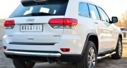 15 999 р. Одинарная защита заднего бампера из трубы диаметром 76 мм SLITKOFF Jeep Grand Cherokee WK2 дорестайлинг (2010-2013)  с доставкой в г. Москва. Увеличить фотографию 4