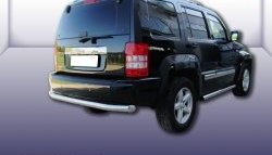 Защита заднего бампера из трубы диаметром 76 мм Slitkoff Jeep Liberty KK (2007-2013)