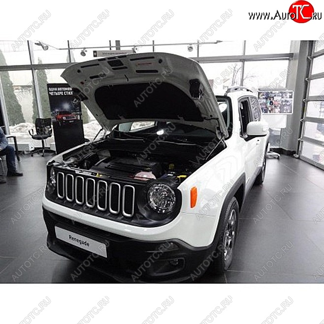 2 049 р. Упоры капота Russtal Jeep Renegade дорестайлинг (2014-2018)  с доставкой в г. Москва