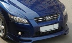 1 299 р. Реснички на фары (дорестайлинг) Tuning-Sport KIA Ceed 1 ED дорестайлинг, хэтчбэк 5 дв. (2006-2010) (Неокрашенные)  с доставкой в г. Москва. Увеличить фотографию 1