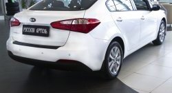 1 269 р. Защитная накладка на задний бампер RA KIA Cerato 3 YD дорестайлинг седан (2013-2016)  с доставкой в г. Москва. Увеличить фотографию 4