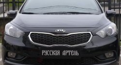 1 149 р. Реснички на фары RA KIA Cerato 3 YD дорестайлинг седан (2013-2016) (Неокрашенные)  с доставкой в г. Москва. Увеличить фотографию 3